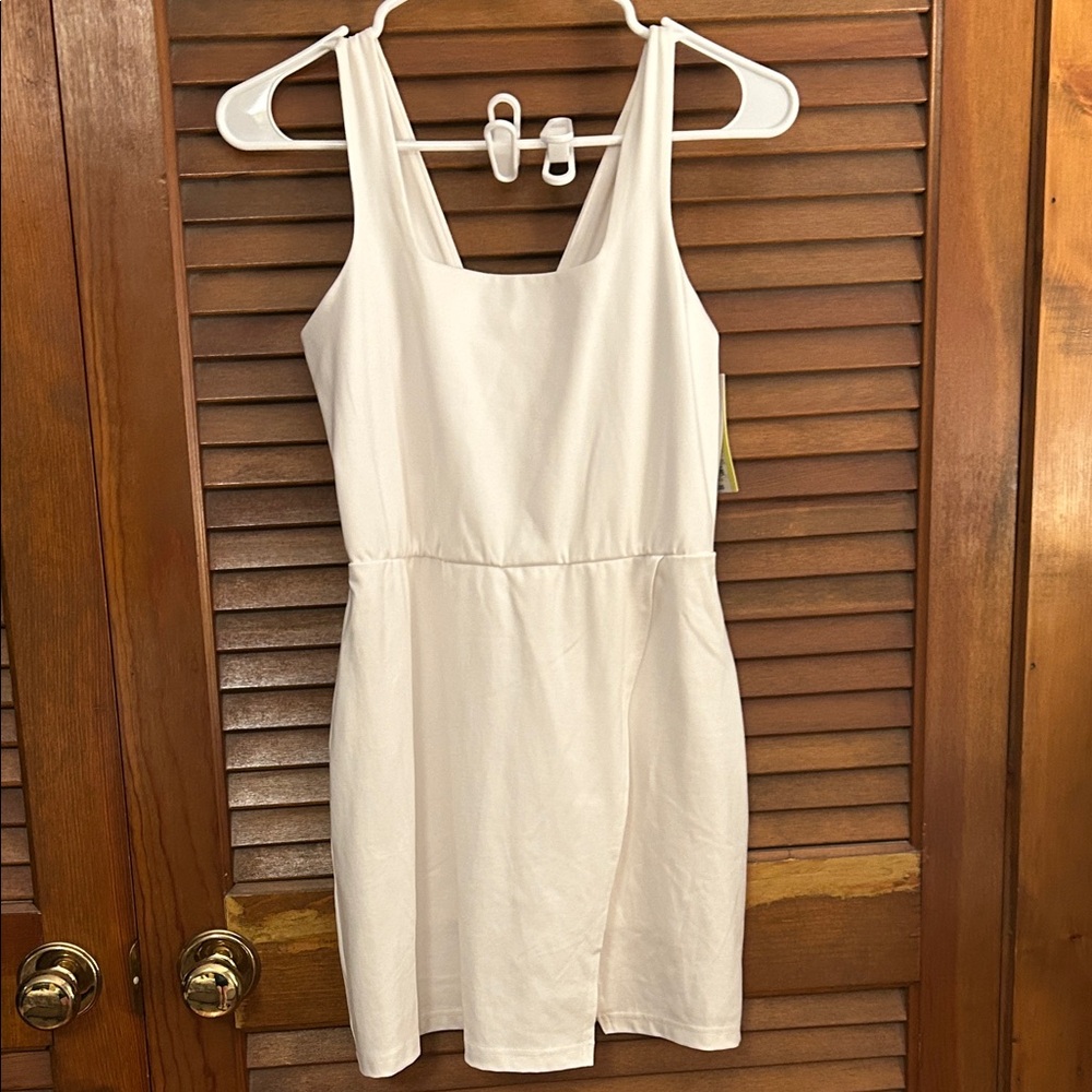 All in Motion White Active Mini Dress